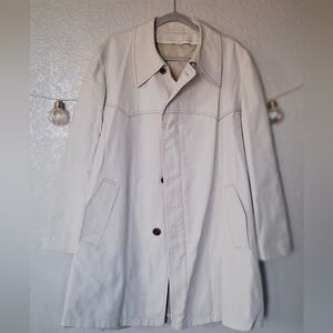 GORGEOUS Vintage London Fog Beige Canvas Trench Coat XL or Plus